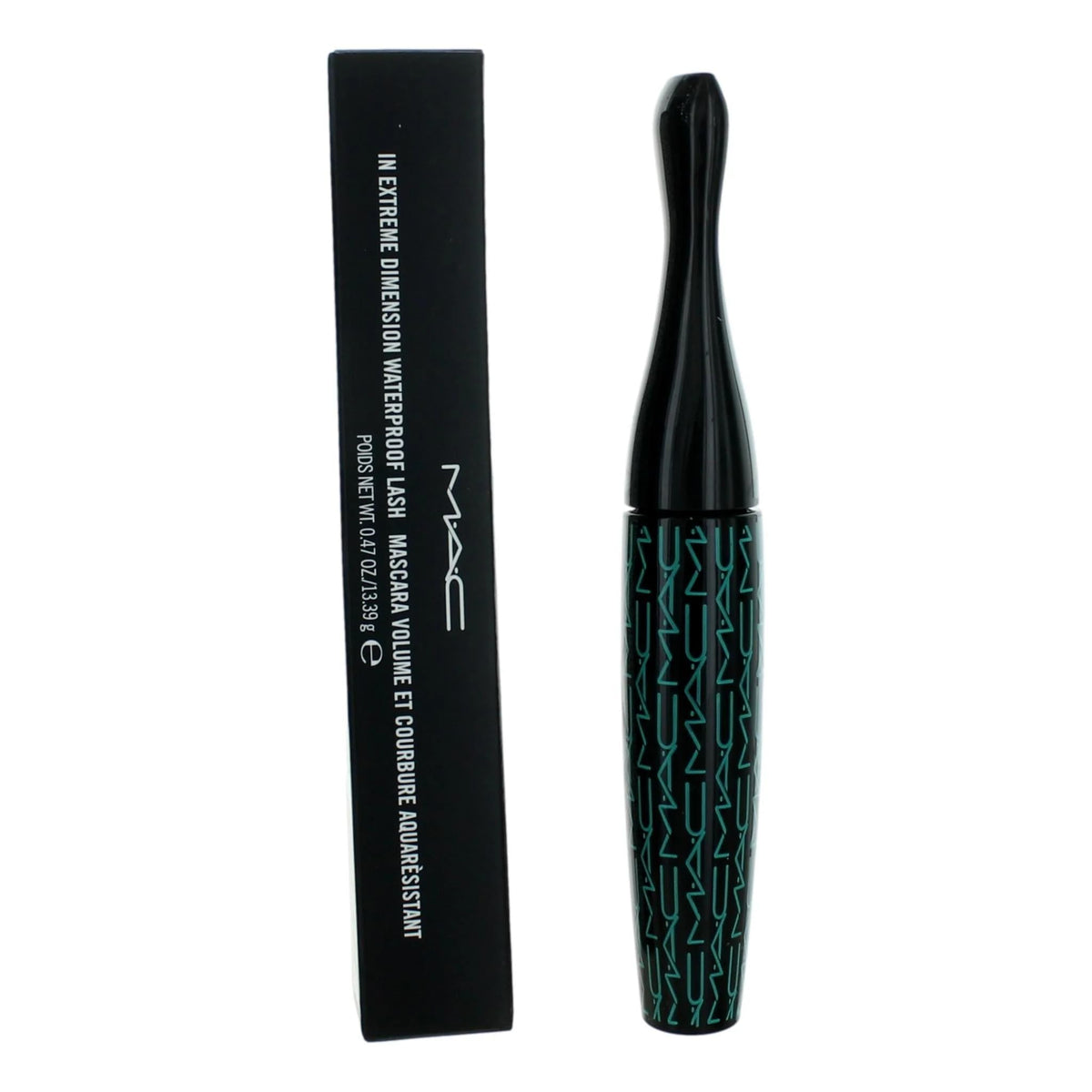 MAC mascara front packaging showing wand and bold dimensional black finish