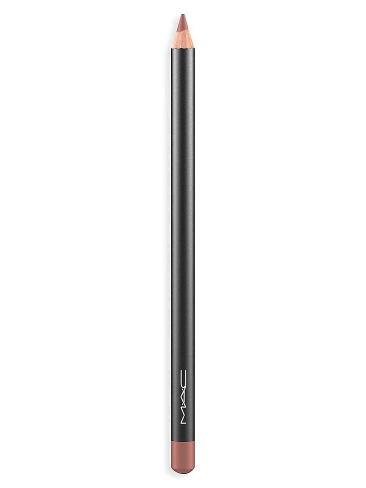 M.A.C lip pencil Spice front packaging showing slim, travel-ready pencil and clear shade view