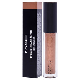 MAC Lipglass with packaging for size comparison and travel-friendly benefit
