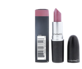 MAC lipstick Lustre Syrup on lips in use demonstrating luminous sheen
