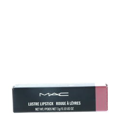 MAC lipstick Lustre Syrup next to coin size comparison for portability