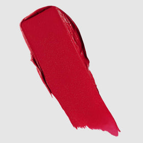 MAC Macximal Silky Matte open bullet revealing Ruby Woo pigment and smooth tip for precise application