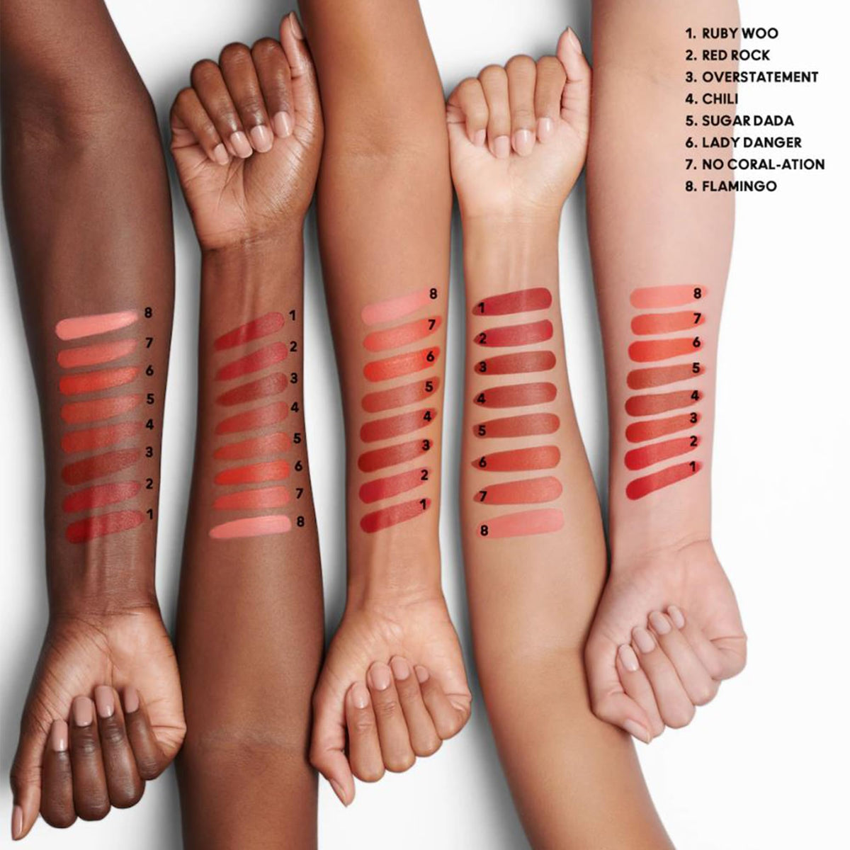 MAC Macximal Silky Matte packaging label detail highlighting shade name and product information