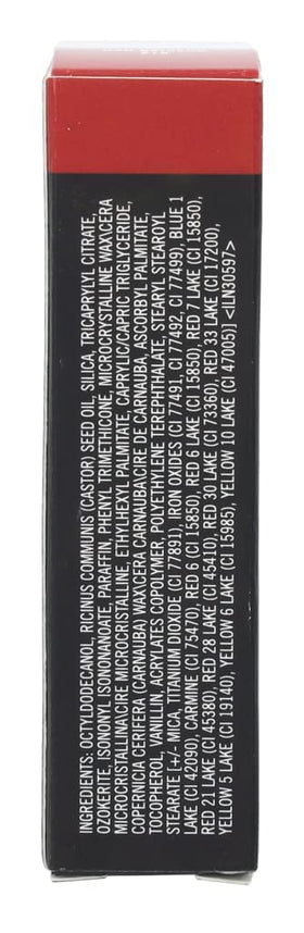 MAC lipstick ingredients label close-up showing formulation transparency benefit