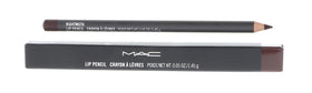 MC mac lip pencil nightmoth front packaging shows deep-plum pencil for accurate purchase