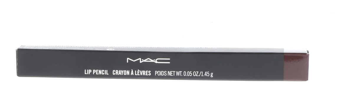 MC mac lip pencil nightmoth scale and swatches on arm displays shade depth and layering options