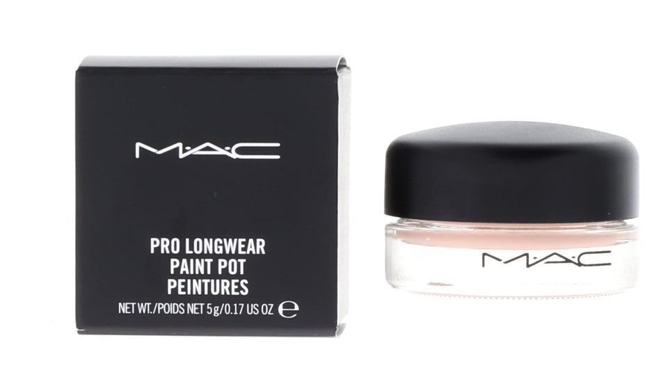 MAC Paint Pot Painterly front jar showing label and compact packaging benefit: easy storage