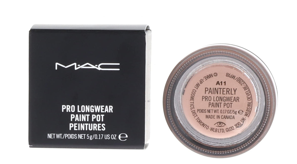 MAC Paint Pot Painterly applied on eyelid demonstrating natural coverage benefit: even-tone base