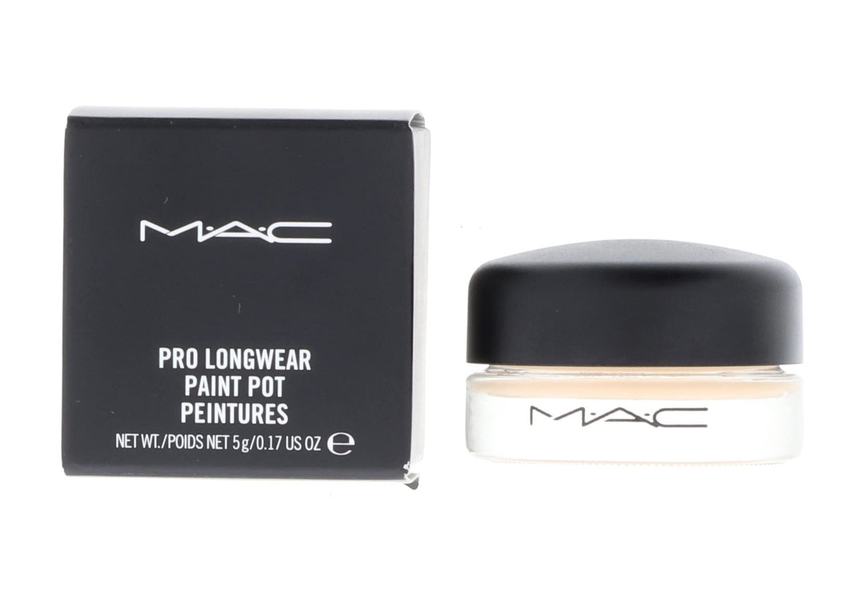 MAC Paint Pot Soft Ochre swatch on skin demonstrating neutral base and colour payoff