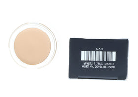 MAC Paint Pot Soft Ochre open jar close-up showing creamy texture and blendability