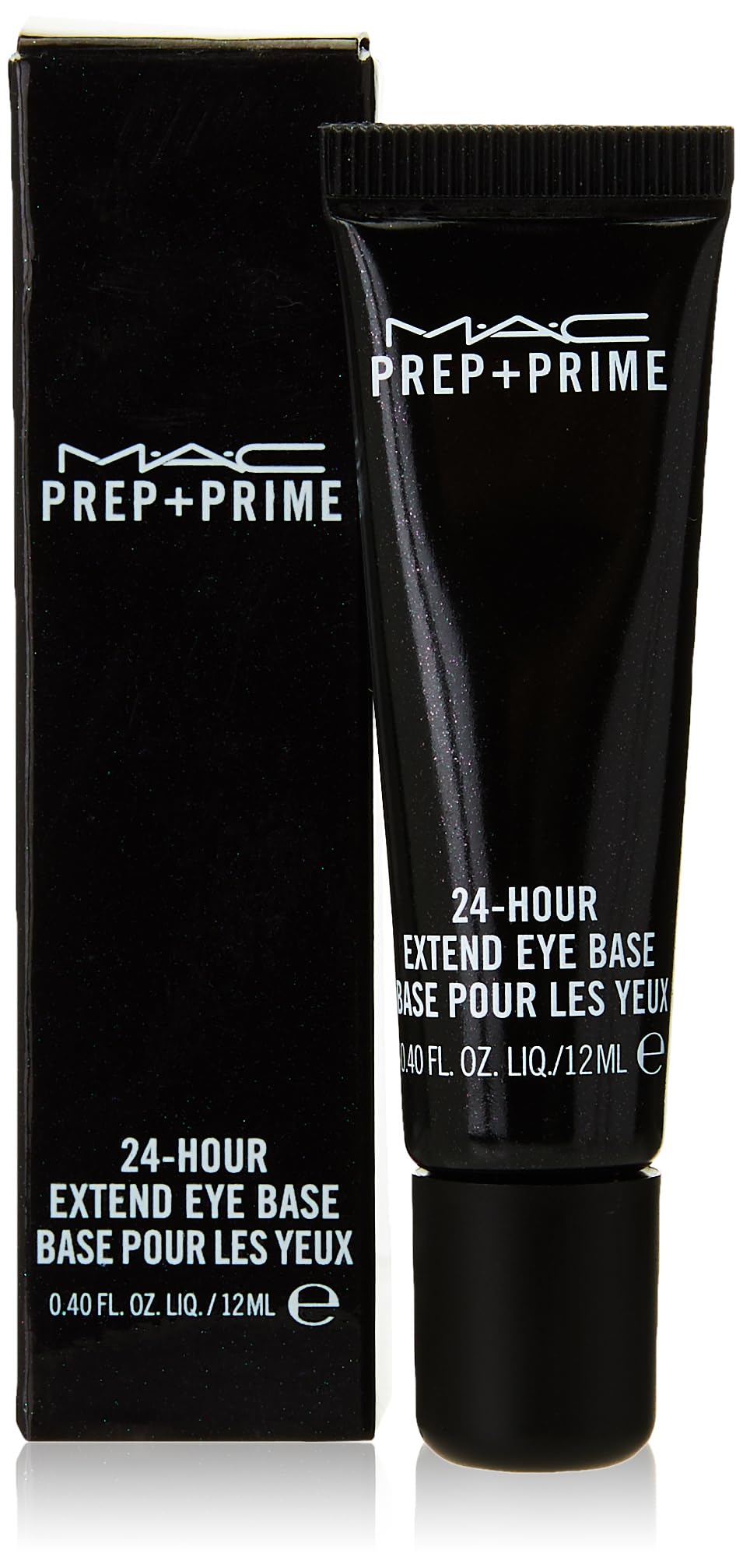 MAC Prep Plus Prime front packaging showing tube and branding for longwear benefit