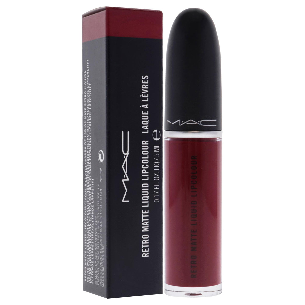 MAC arm swatch of Dance With Me showing rich cranberry payoff