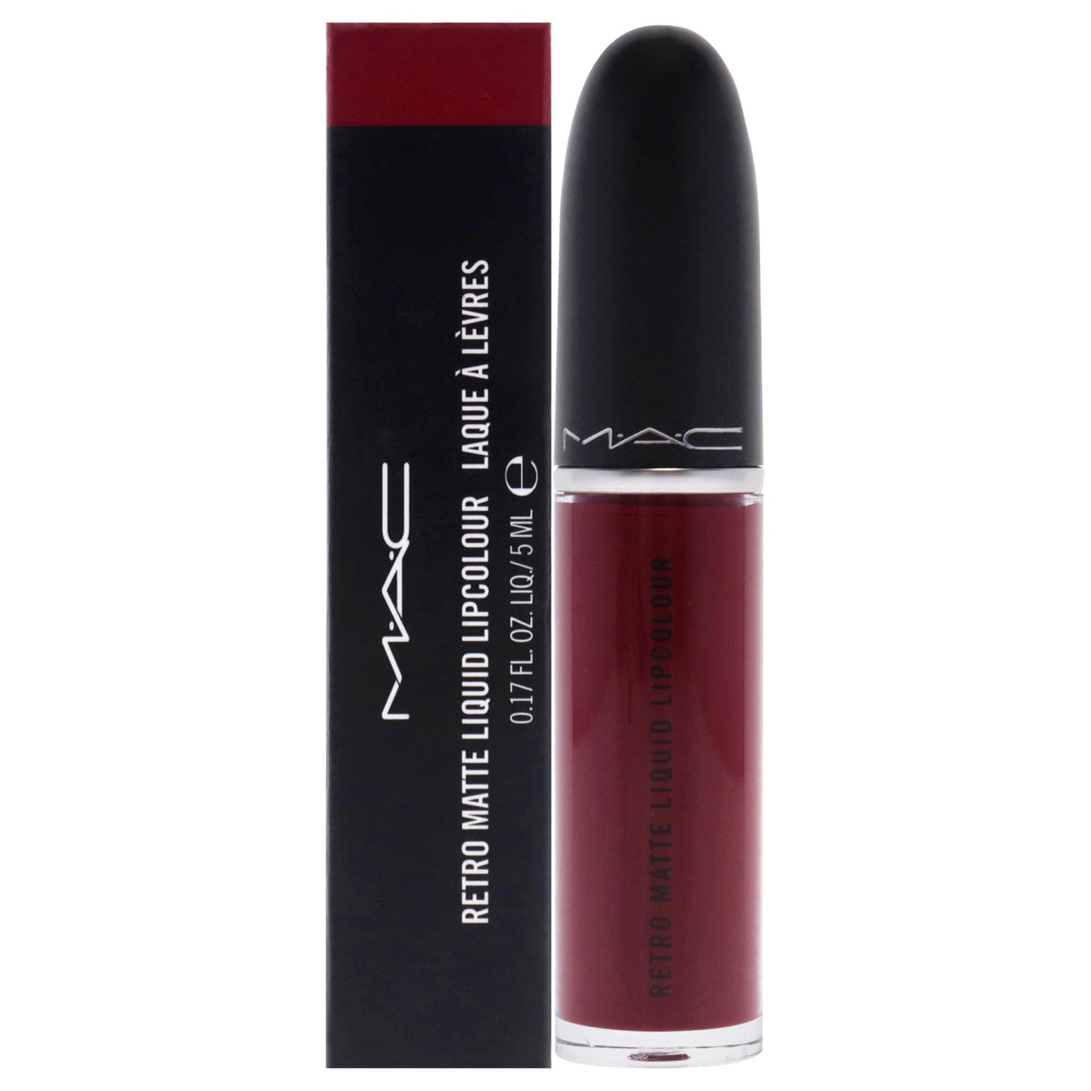 MAC front packaging showing tube and label, highlights color accuracy