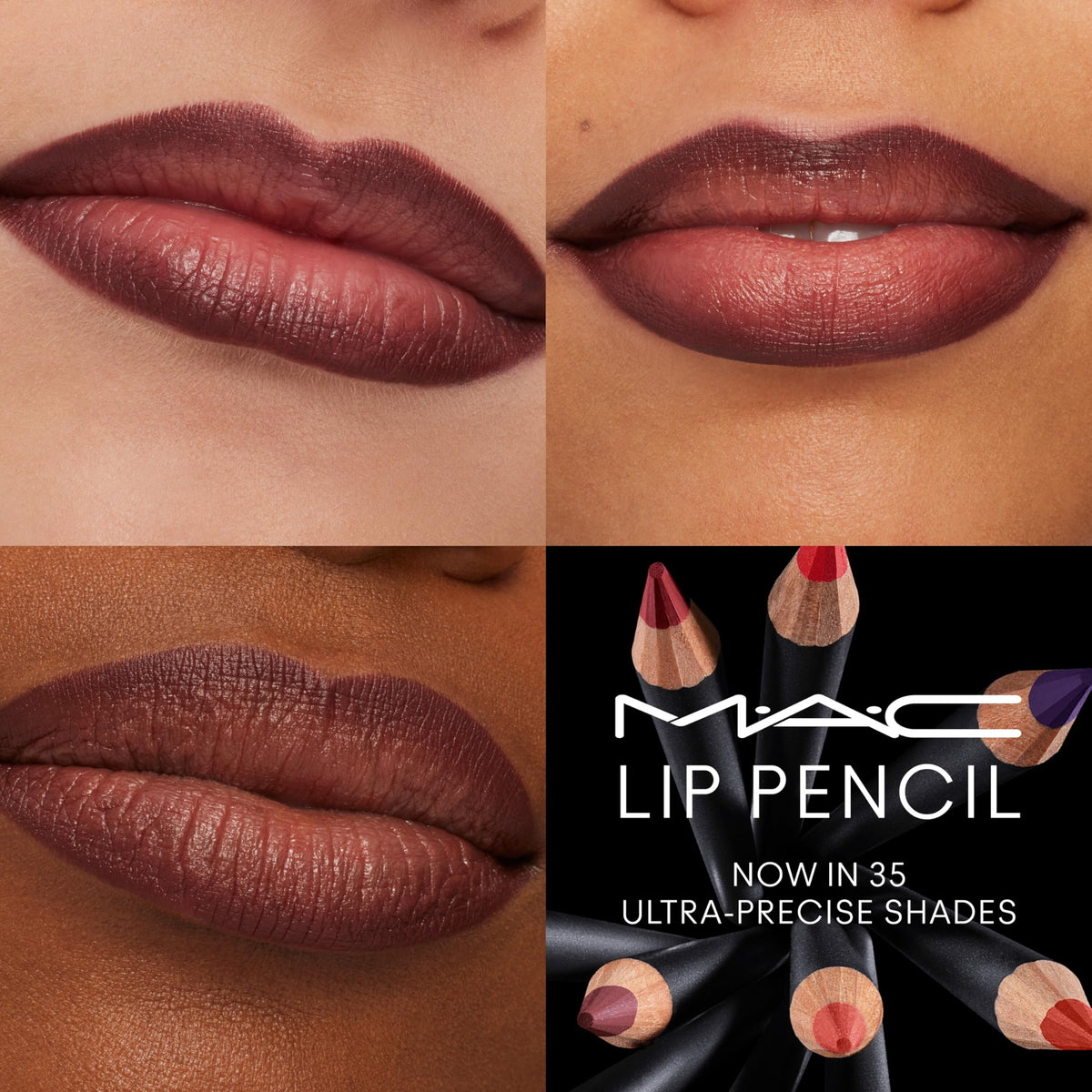 MAC Lip Pencil Root For Me applied on lips showing precise definition