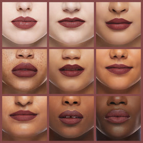 MAC Lip Pencil Soar next to a coin size comparison illustrating travel-friendly 5g
