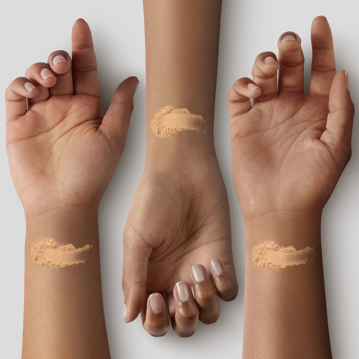 MAC Studio Fix applied on skin demonstrating matte finish and even tone
