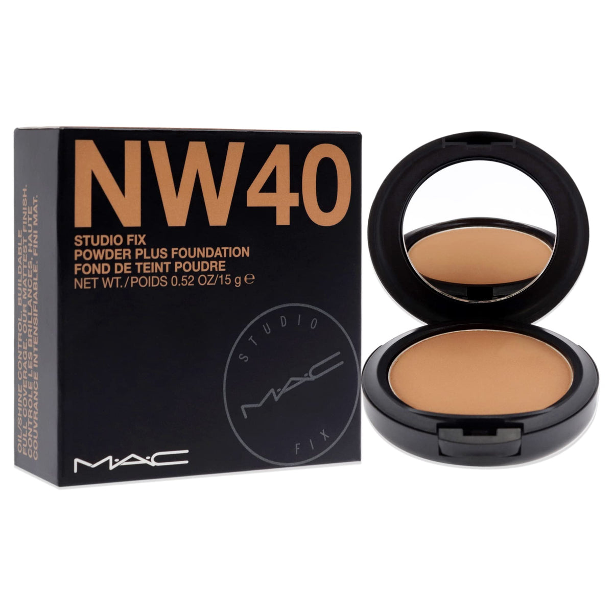 MAC powder surface texture close-up showing smooth matte finish