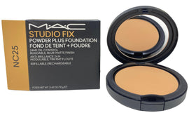 M·A·C Studio Fix compact front view showing packaging and shade label for quick selection