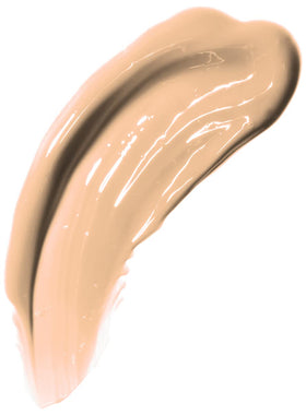 MAC Studio Fix bottle beside ruler to show 1 ounce size and travel-friendly benefit
