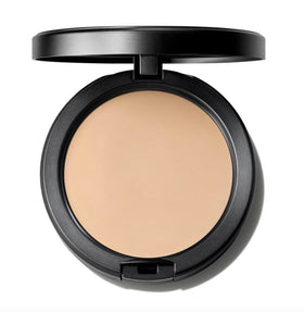 MAC Studio Fix front compact showing sleek packaging and convenient applicator for touch-ups
