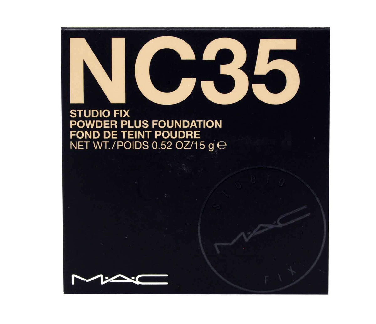 MAC Studio Fix front packaging showing compact and label benefits