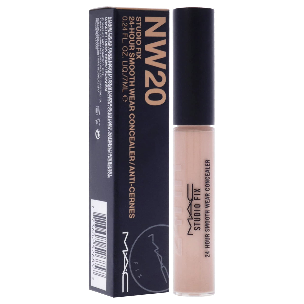 MAC Studio Fix NW20 applied on skin demonstrating buildable coverage benefit