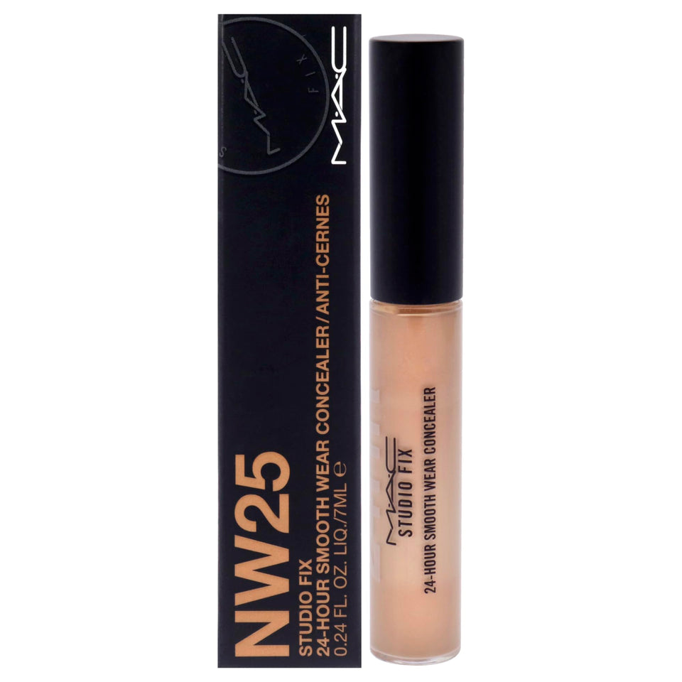 MAC Studio Fix front packaging showing product and shade NW25 for trusted longwear