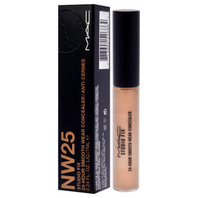 MAC Studio Fix applied under eye in lifestyle shot showing natural, lasting coverage