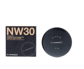 MAC open pan close-up revealing fine powder texture for smooth matte finish