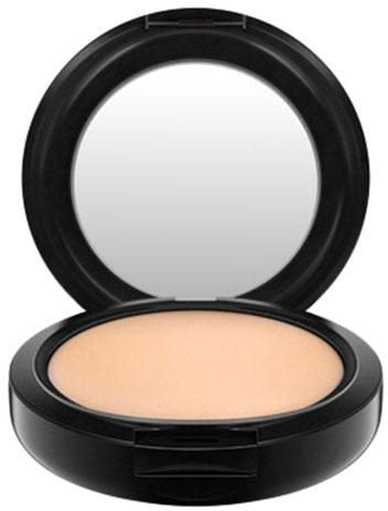 MAC Studio Fix swatch on fair skin showing NC15 coverage and natural matte benefit