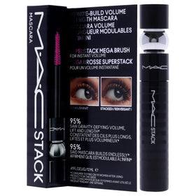 MAC Superstack in use on model showing quick application and lifted lashes