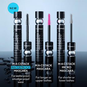 MAC mascara on bathroom counter in lifestyle scene demonstrating everyday wear