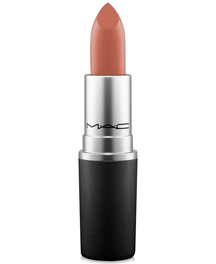 MAC matte lipstick TAUPE front packaging shows tube and cap, premium finish