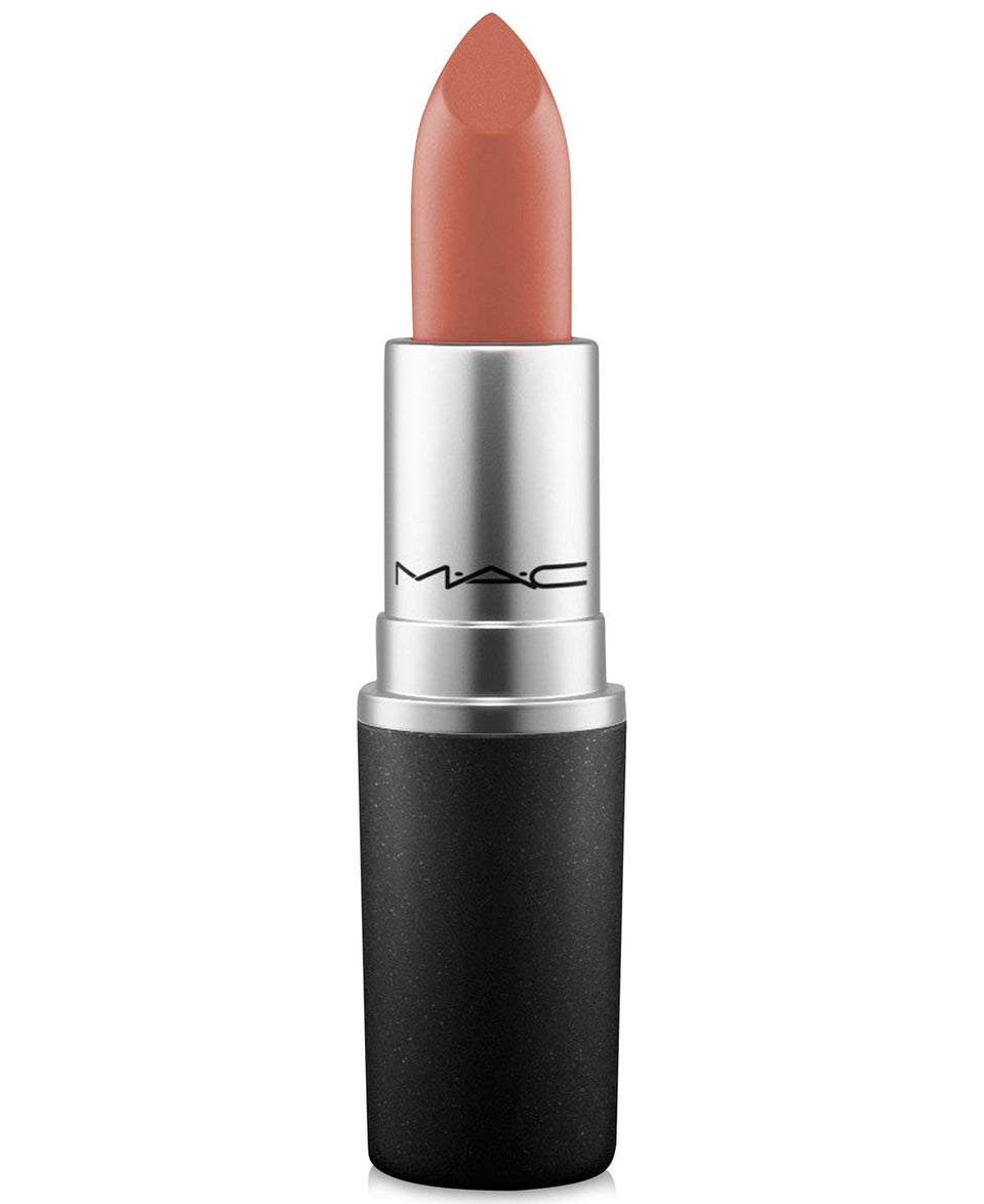 MAC matte lipstick TAUPE front packaging shows tube and cap, premium finish