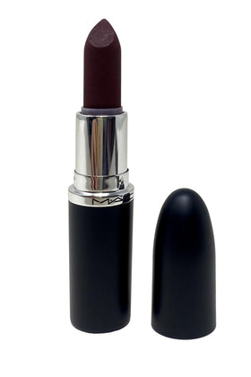 MAC Ximal Matte texture closeup of lipstick tip, creamy matte finish for smooth application