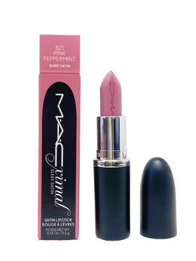 MAC Ximal Sleek Satin Lipstick front view showing sleek tube and dusty-lavender shade benefit hydration