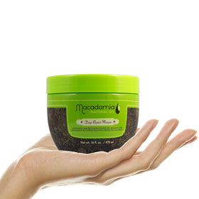 Macadamia Natural Oil with macadamia nuts ingredient focus highlighting nourishment