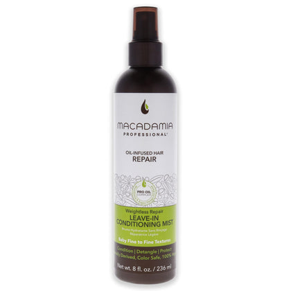 Macadamia Professional front packaging showing bottle and label, highlights lightweight repair