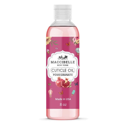 Maccibelle pomegranate refill bottle front view showing volume and refill benefit