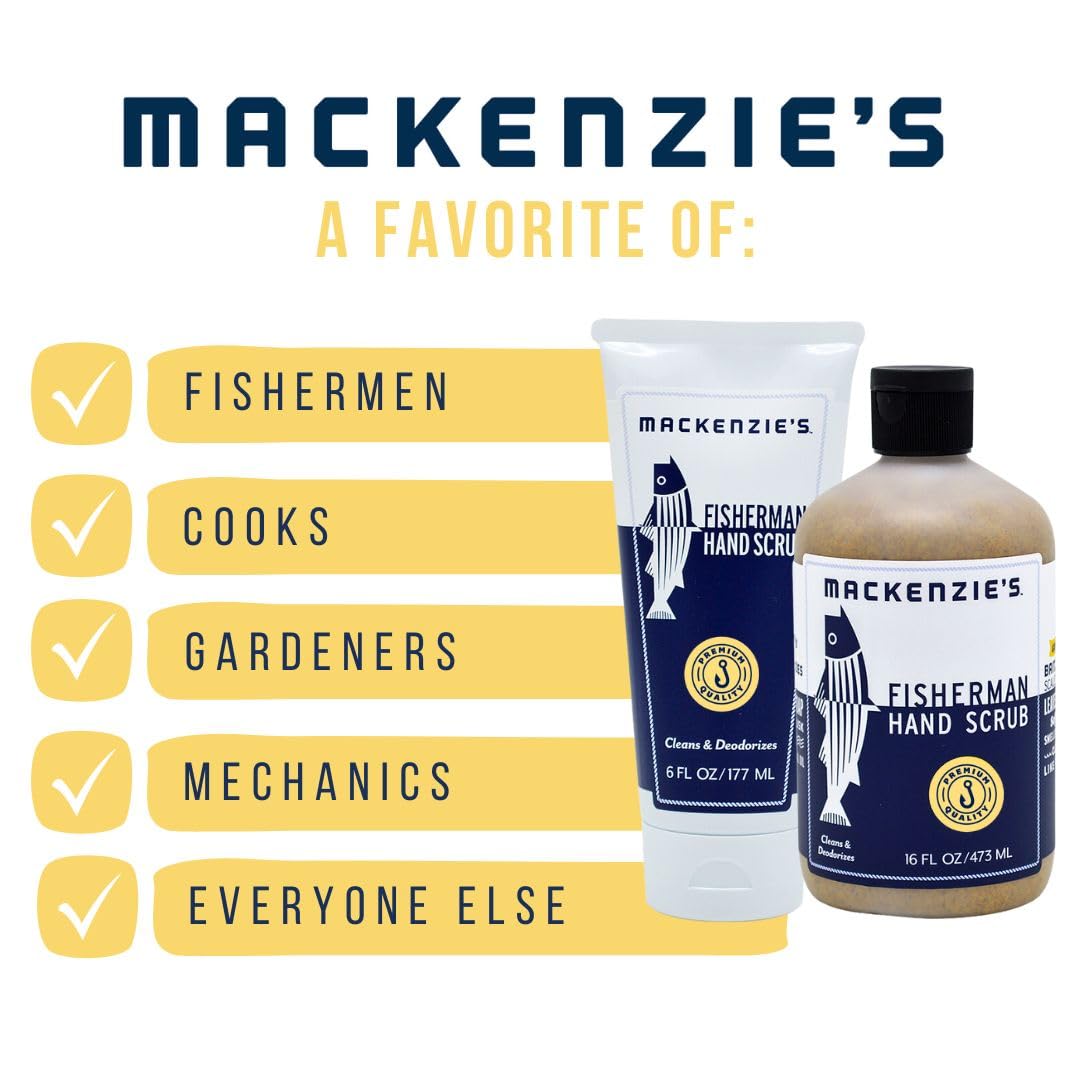 MacKenzie's close-up texture of scrub highlighting walnut husk exfoliation benefit