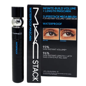 M·A·C M·A·CStack mascara front tube showing black stack shade and compact size