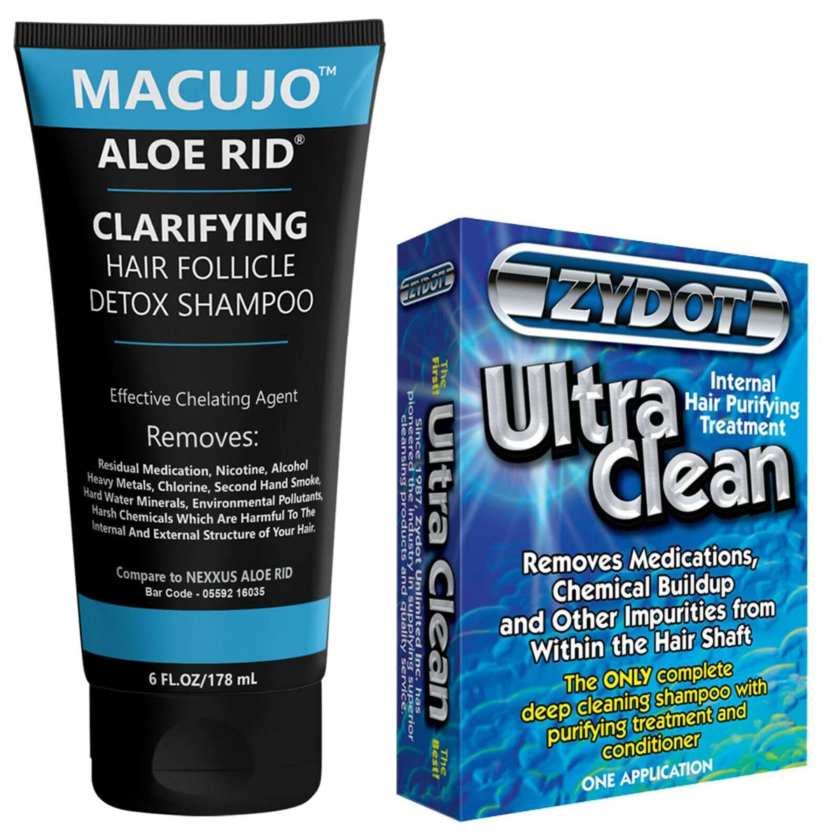 Macujo Aloe Rid front packaging showing product and clear label benefits