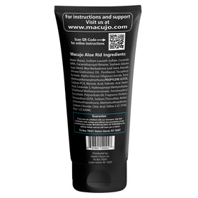 Aloe Rid shampoo lather texture demonstrating deep-clean foam