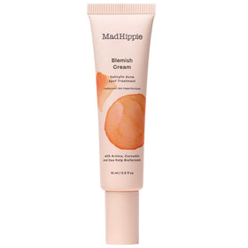 Mad Hippie blemish cream front tube showing label and compact size benefit