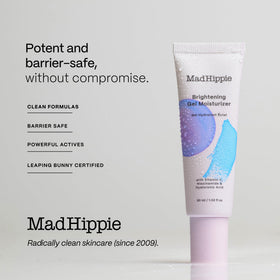 Mad Hippie gel used in a morning routine showing easy layering benefit