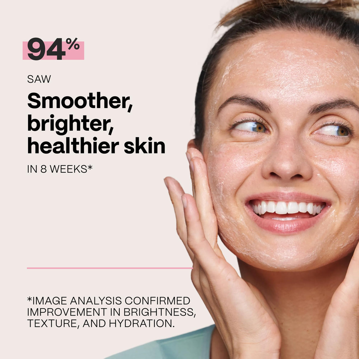 Mad Hippie ingredients label highlighting AHAs, probiotics, and hydrators