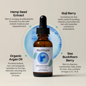 Mad Hippie oil texture close-up highlighting lightweight absorption and smooth finish