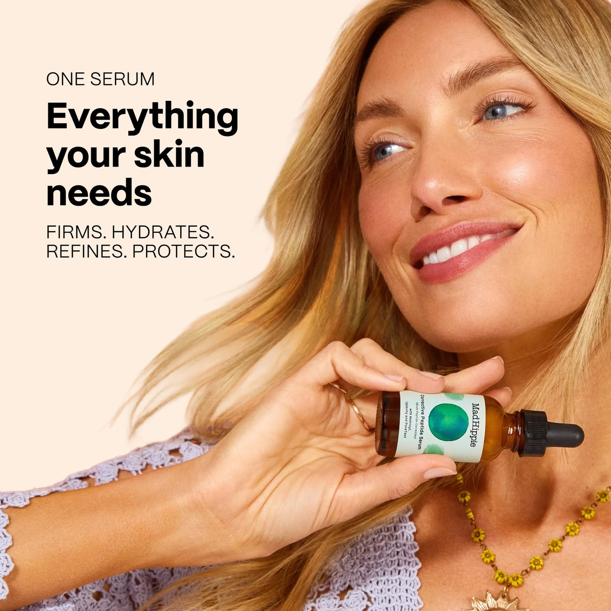 Mad Hippie dropper dispensing serum, demonstrates easy controlled application