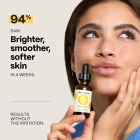 Mad Hippie Super A retinol serum bottle close-up showing firming benefit