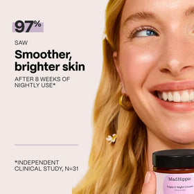 Mad Hippie cream being applied to hand, demonstrating smooth absorption and hydration